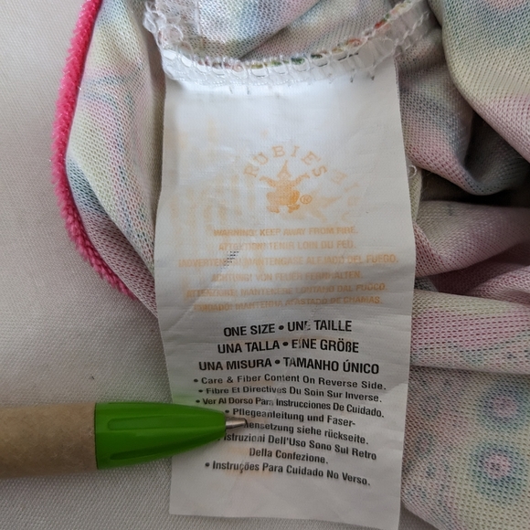 Women's Hippie Psychedelic Go Go 1970s Halloween Costume Rubie's With Shoe Cove - Picture 8 of 10